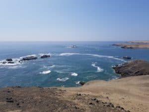 L'océan vue depuis las Aldas à la Gramita