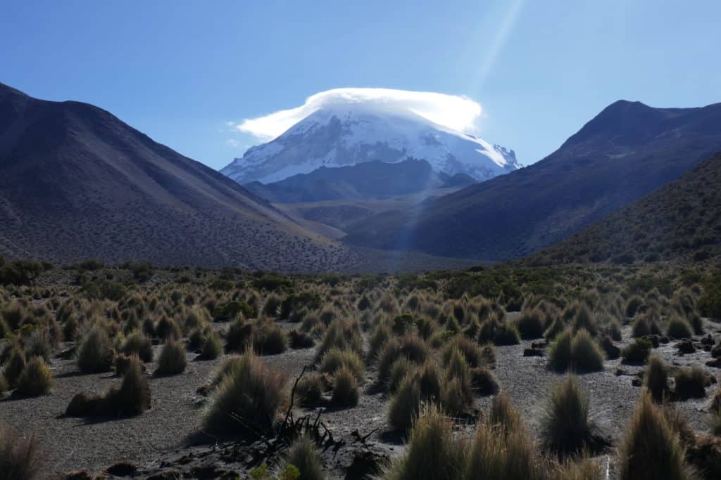 Sajama depuis le village de Sajama