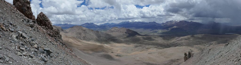 Vue panoramique depuis le Sajama, Bolivie