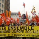 Manifestation tous ensemble construisons l'europe sociale