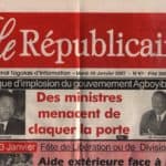 Le Républicain Togo Une