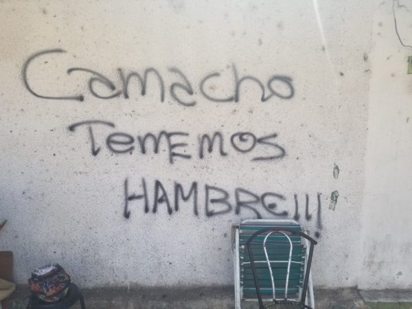 Grafiti Camacho on a faim