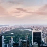 Gratte-ciels à central park à New-York