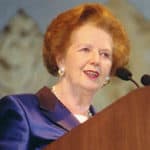 Margaret thatcher podium