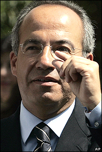 Calderon, nouveau président du Mexique