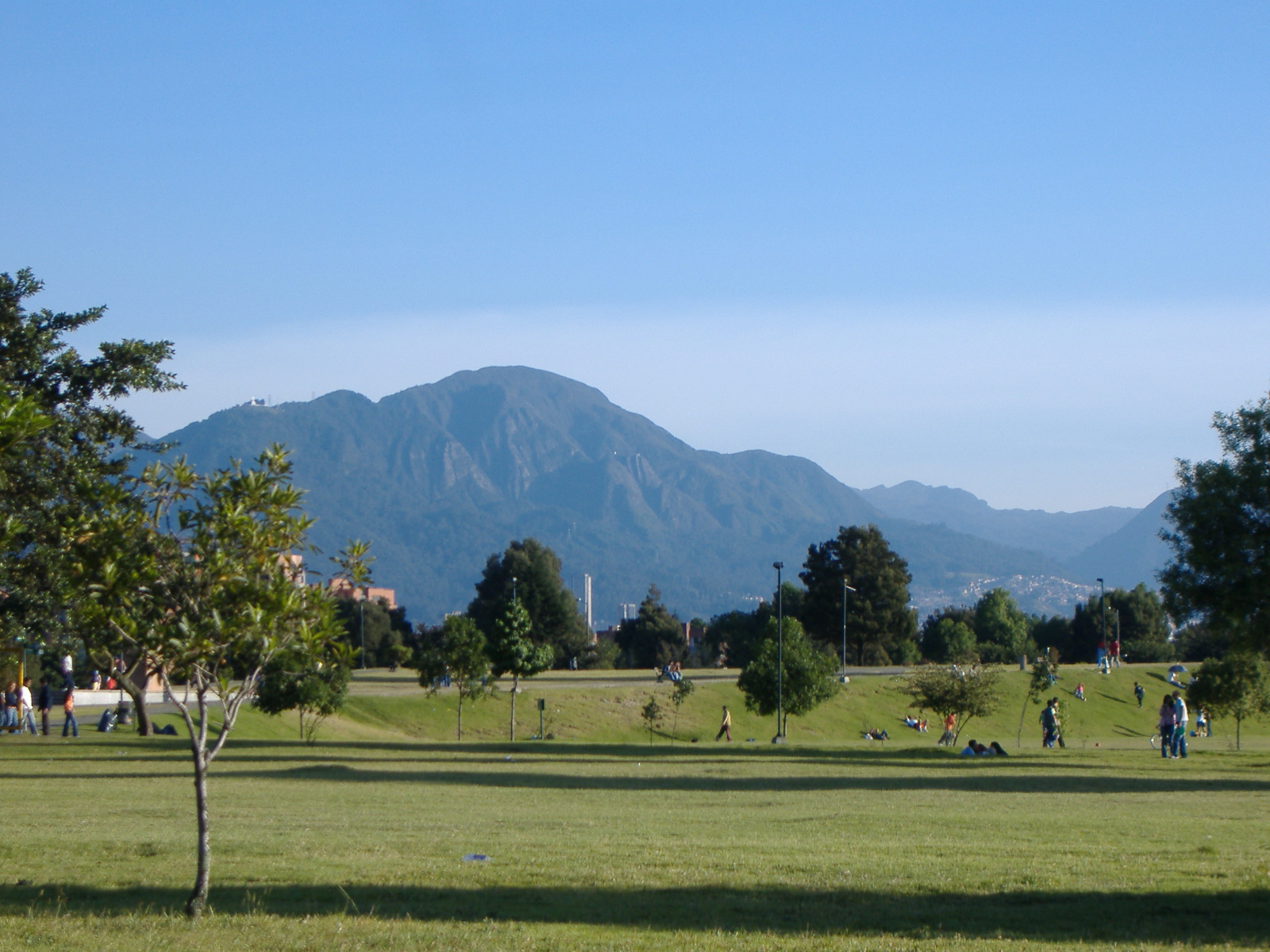 Bogotà¡, depuis le parc Simon Bolivar